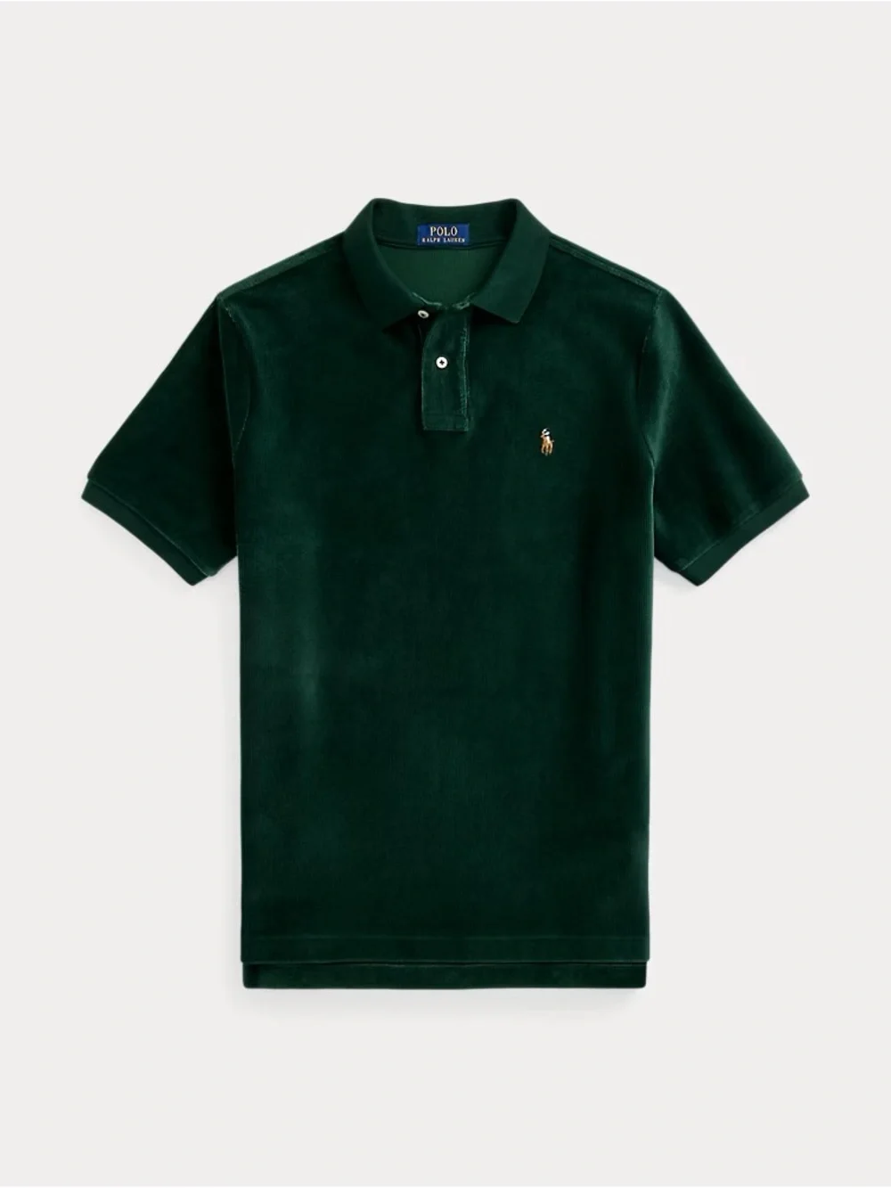 Polo Ralph Lauren Classic Fit Knit Corduroy Polo Shirt in College Green Size XL